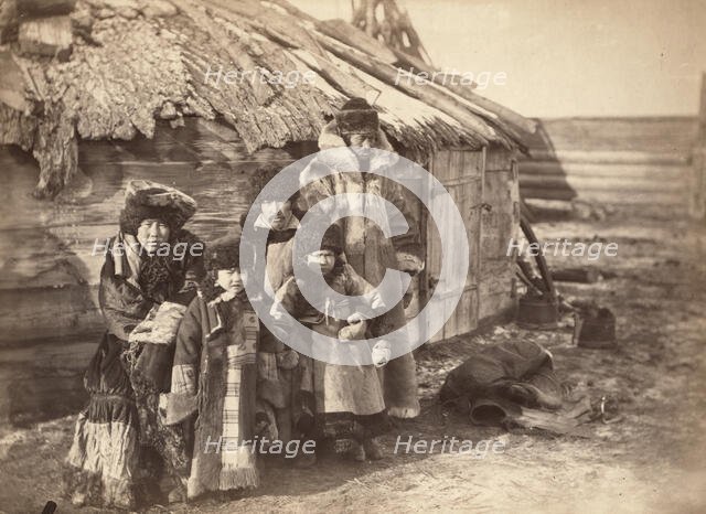 Group of Tartars [ie, Tatars] at small village near Minisinsk [ie, Minusinsk], between 1885 and 1886 Creator: Unknown.