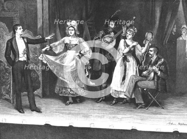 'My First Season'; Private Theatre--A Dress Rehearsal', 1890. Creator: Arthur Hopkins.