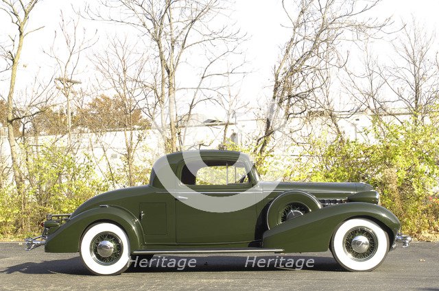 Cadillac V8 355d coupe by Fisher 1934. Artist: Simon Clay.