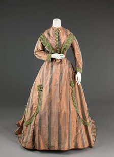 Afternoon dress, American, ca. 1865. Creator: Unknown.