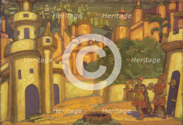 Offerings, 1910. Artist: Roerich, Nicholas (1874-1947)