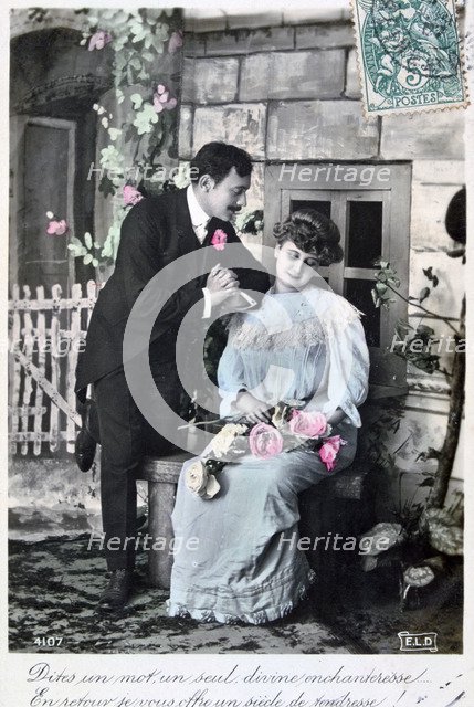 French romantic postcard, c1900. Artist: Unknown