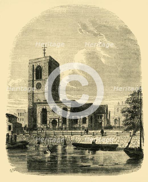 'Chelsea Church, 1860', (c1876). Creator: Unknown.