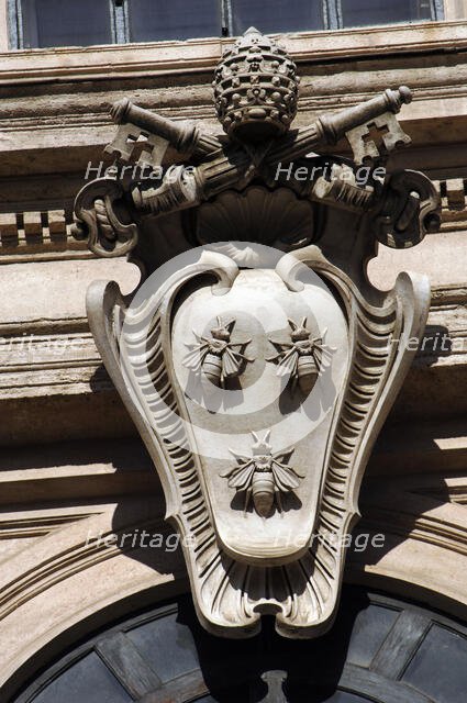 Façade, Barberini Palace (now the Galleria Nazionale d'Arte Antica), Rome, Italy, 17th cent (2009). Creator: LTL.