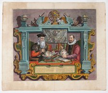 Double Portrait of Gerardus Mercator (1512-1594) and Jodocus Hondius (1563-1612). Artist: Hondius (Keer van der), Coletta (active Early 17th cen.)