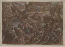 Copy of Tintoretto's Children of Israel Gathering Manna, after 1594. Creator: Unknown.