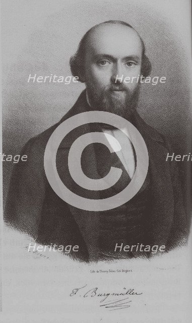 Portrait of the composer Johann Friedrich Franz Burgmüller (1806-1874), c. 1840. Artist: Anonymous  