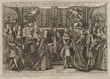 Marriage of Louis, Dauphin of France to Marie Thérèse Raphaëlle, Infanta of Spain in 1745 at Versailles, 1745. Artist: Anonymous  