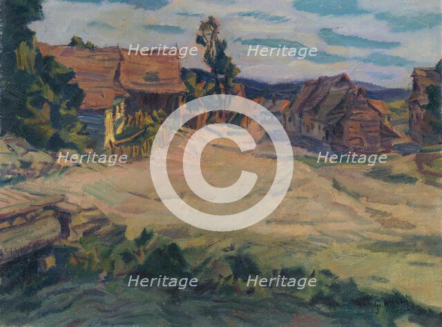Mengusovce Landscape, around 1935. Creator: Gustav Mally.