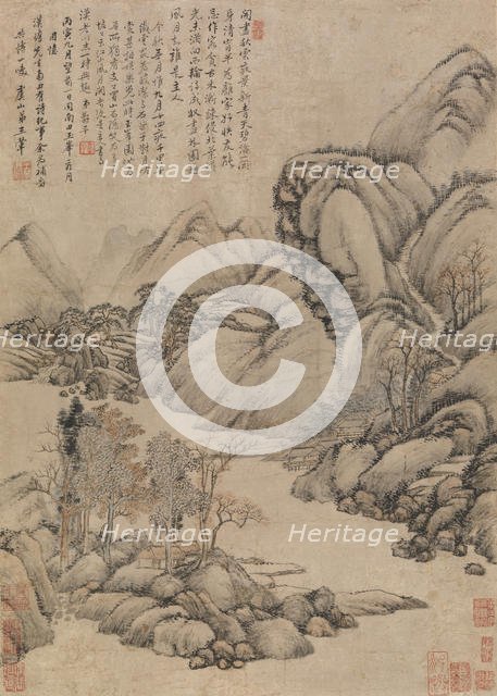 Landscape: Eve of Mid-autumn, dated 1686. Creator: Unknown.