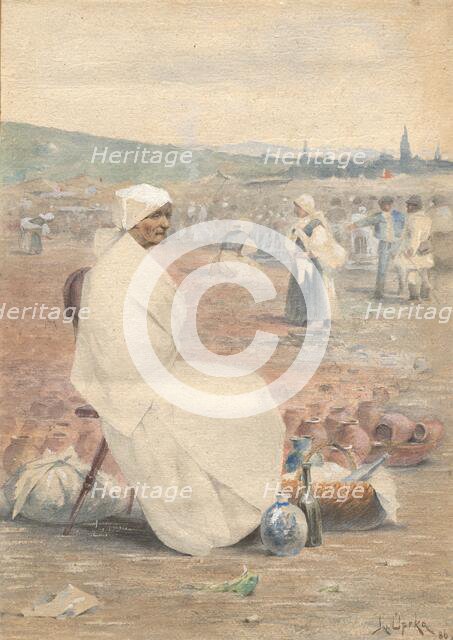 On the market in Myjava, 1886. Creator: Joza Uprka.