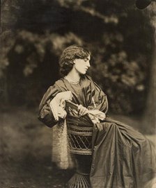 Portrait of Jane Morris (Mrs. William Morris), negative July 1865; print after 1900. Creator: John Robert Parsons.