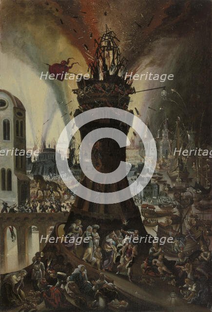 The Fire of Troy. Creator: Pieter Schoubroeck.