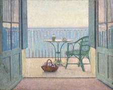 Terrasse à la fenêtre, c. 1925. Creator: Martin, Henri (1860-1943).