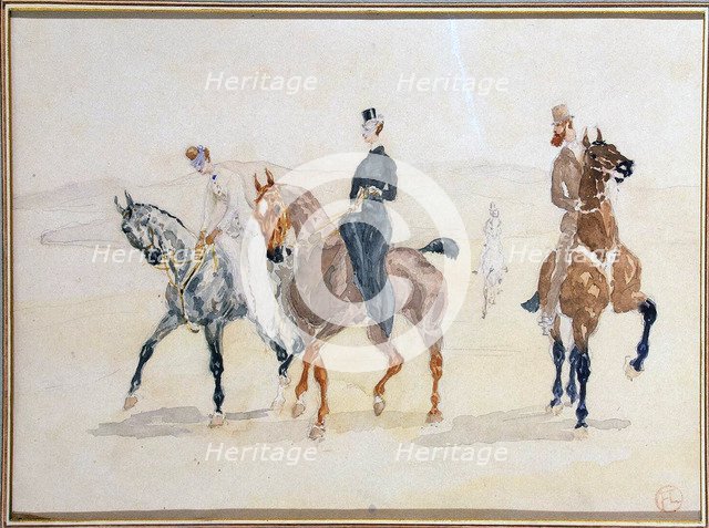 'Riders', 1880s.  Artist: Henri de Toulouse-Lautrec