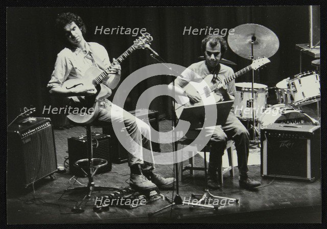 John Etheridge and Gary Boyle playing at Campus West Welwyn Garden City, Hertfordshire, 1984. Artist: Denis Williams