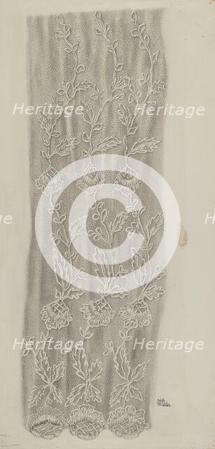 Lace Detail, c. 1938. Creator: Edith Miller.