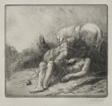 The Good Samaritan. Creator: Alphonse Legros (French, 1837-1911).