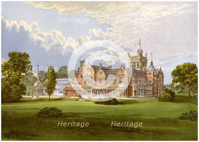 Caen Wood Towers, Middlesex, home of the Reckitt family, c1880. Artist: Unknown