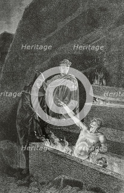 The Divine Comedy (1307-1321): Inferno (Hell), 1888.  Creator: Jean Edouard Dargent.