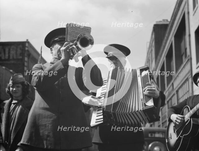 Trio, Salvation Army, San Francisco, California, 1939. Creator: Dorothea Lange.