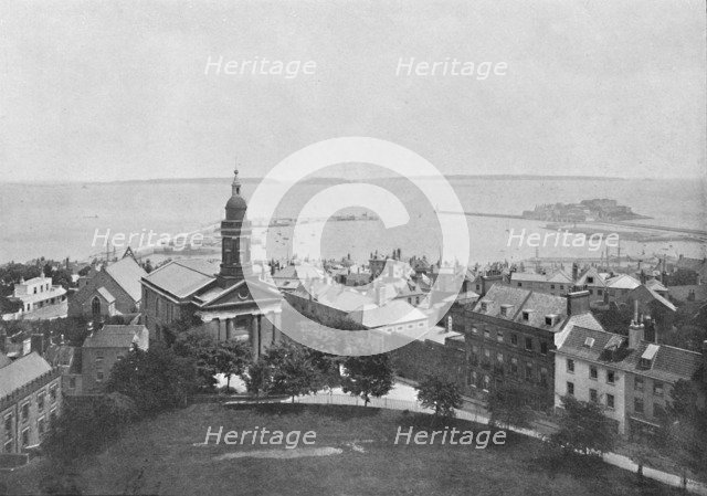 'St. Peter Port and Island, Guernsey', c1896. Artist: Carl Norman.