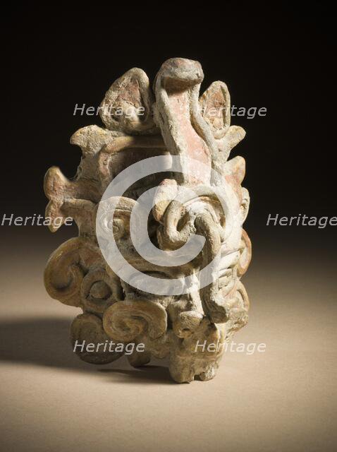 Deity Head, Mexico, Chiapas, Maya, 200-500. Creator: Unknown.