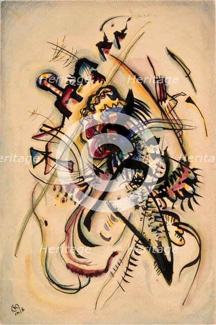 An eine Stimme (With One Voice) , 1916. Creator: Kandinsky, Wassily Vasilyevich (1866-1944).