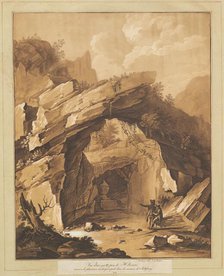 View of the Grotto by Heilbrunn, near Salzburg, 1780s. Creator: Johann Gottlieb Prestel.