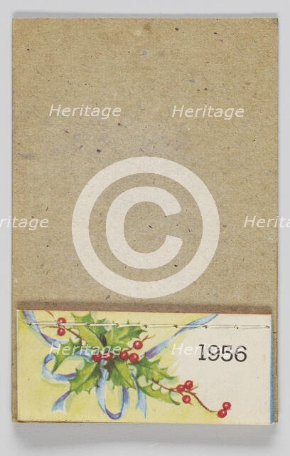 Calendar from 1956. Creator: Unknown.