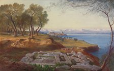 Corfu from Ascension, ca. 1860. Creator: Edward Lear.