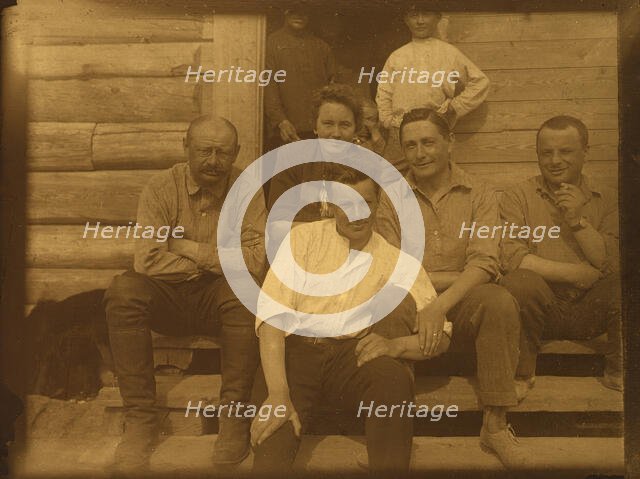 On a rest - Group portrait, 1929. Creator: Unknown.