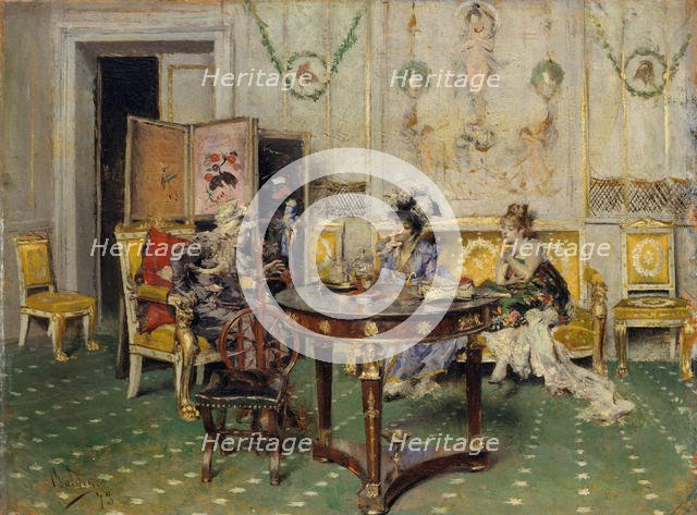 Gossip, 1873. Creator: Giovanni Boldini.