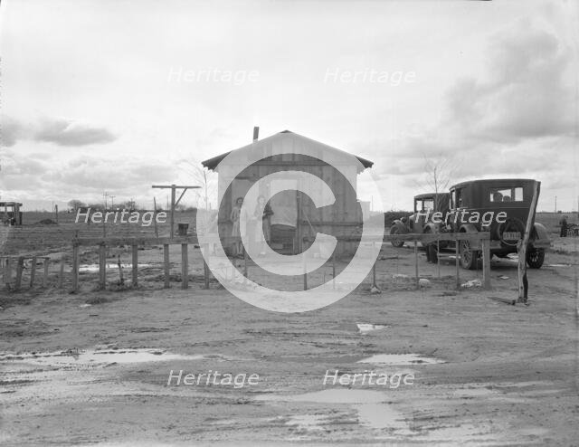 Shack in "Little Oklahoma", California, 1936. Creator: Dorothea Lange.