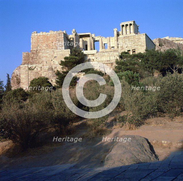 View of the Acropolis of Athens from the southwest, 5th century BC. Artist: Unknown