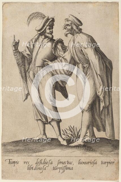 Turpis res desidiosa senectus..., 1597. Creator: Robert Boissard.