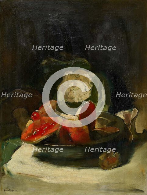 Still life with mushrooms and cauliflower, . Creator: Meegeren; Han van (1889-1947).