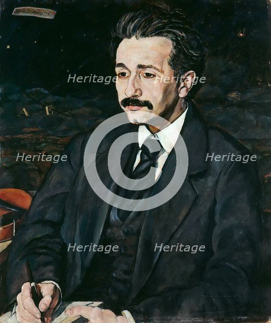 Portrait of Albert Einstein (1879-1955), 1917. Creator: Büttner, Erich (1889-1936).