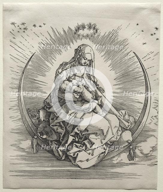 The Virgin on a Crescent, c. 1510-1511. Creator: Albrecht Dürer (German, 1471-1528).
