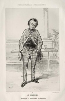 Le Comédien. Creator: Paul Gavarni (French, 1804-1866).