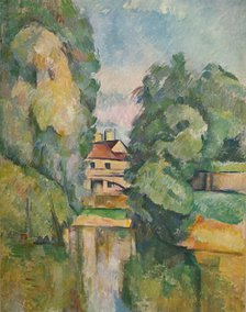 'Country House by a River', c1890. Artist: Paul Cezanne.