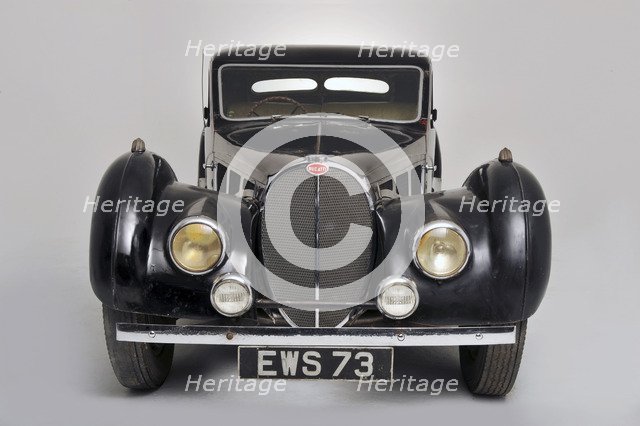 Bugatti type 57S 1937 . Artist: Simon Clay.