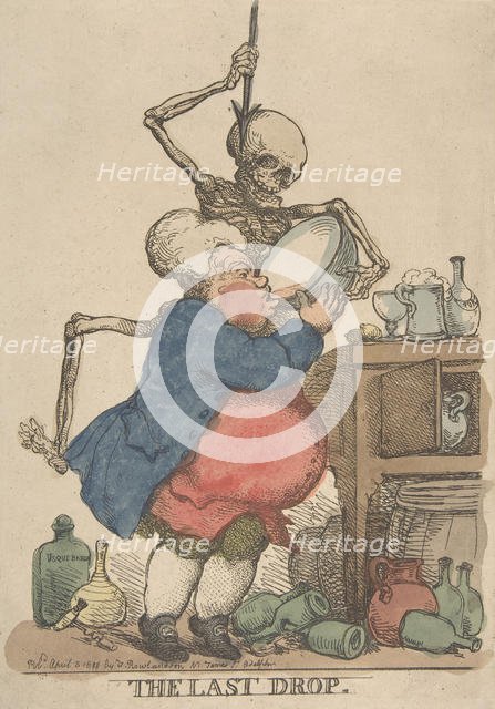 The Last Drop, April 5, 1801., April 5, 1801. Creator: Thomas Rowlandson.