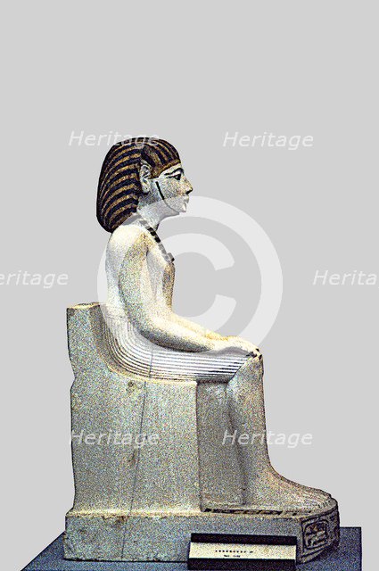 Statue of Amenhotep I (1558 - 1530 a.C.), pharaoh of the XVIII dynasty.