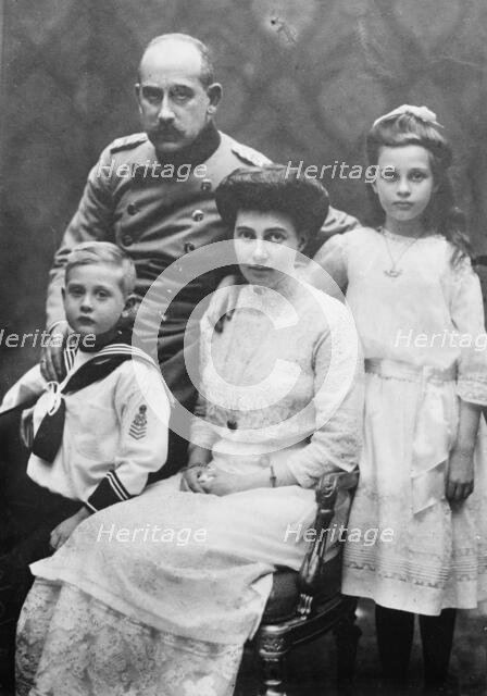 Prince Max of Baden, Pr'ss [i.e., Princess] Marie Alexandra, Prince Berthold..., between c1910-c1915 Creator: Bain News Service.