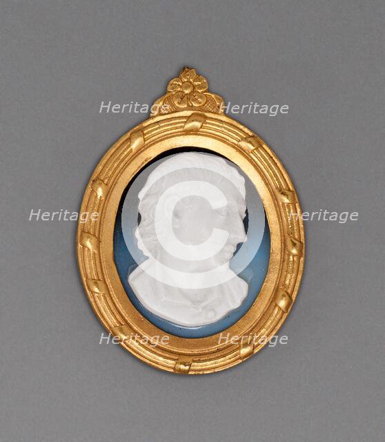 Cameo with Head of a Man, Burslem, Late 18th century. Creator: Wedgwood.
