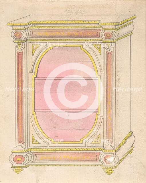 Cabinet Design, 19th century. Creator: Anon.