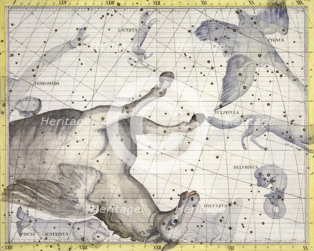 Constellation of Pegasus, 1729. Artist: Unknown