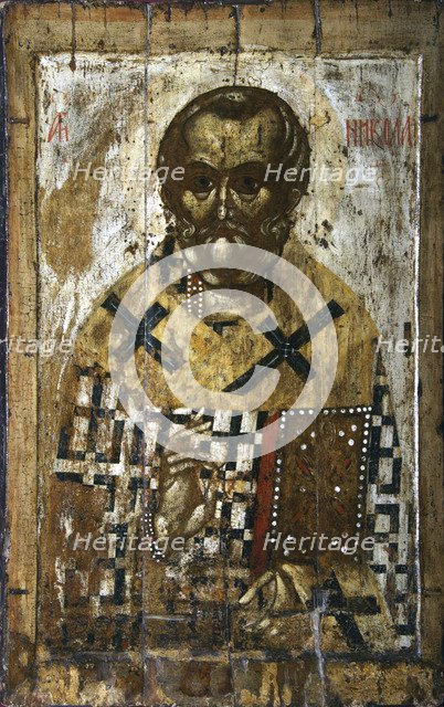 Saint Nicholas, 14th century. Creator: Russian icon.
