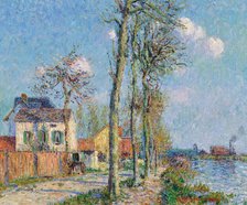 Le quai du Pothuis à Pontoise, 1906. Creator: Loiseau, Gustave (1865-1935).
